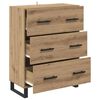 vidaXL Dressoir met lade Artisan Eiken 69,5 x 34 x 90 cm