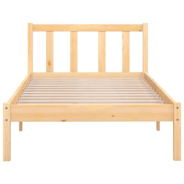 vidaXL Bedframe massief grenenhout 90x190 cm