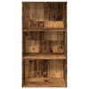 vidaXL Boekenkast 60x30x114 cm bewerkt hout oud houtkleurig