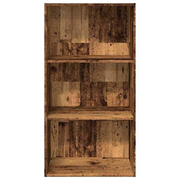 vidaXL Boekenkast 60x30x114 cm bewerkt hout oud houtkleurig
