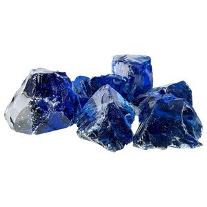 vidaXL Tuinstenen Blauw 12 cm Glas