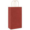 vidaXL Papieren zakken 50 st met hengsels 21x11x36 cm rood
