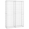 vidaXL Schanskorf met deksels 150x100x30 cm gegalvaniseerd draad