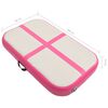 vidaXL Gymnastiekmat met pomp opblaasbaar 60x100x10 cm PVC roze