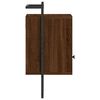 vidaXL Nachtkastjes 2 st wandgemonteerd 40x30x61 cm hout bruineiken