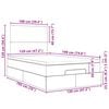 vidaXL Ottoman bed met matras 120x190cm stof cr&egrave;mekleurig