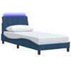 vidaXL Bedframe zonder matras "Hanko" 90x190 cm stof blauw