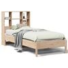 vidaXL Bed met boekenkast zonder matras massief grenenhout 90x200 cm