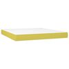 vidaXL Boxspring met matras en LED stof groen 180x200 cm