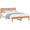 vidaXL Bedframe Wasbruin 135 x 190 cm Massief grenenhout