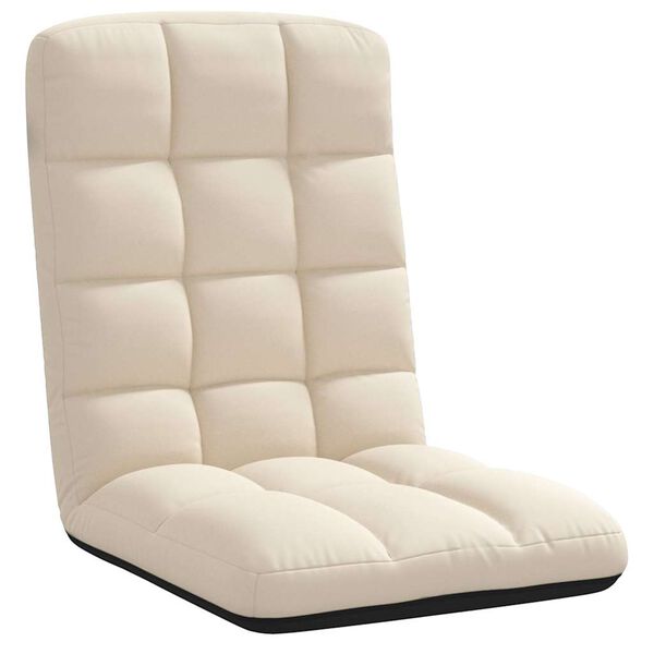 vidaXL Opvouwbare vloerstoel linnen 71x51x62 cm