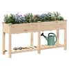 vidaXL Tuin Bloempot Beige 161,5 x 45 x 76,5 cm Massief Vurenhout