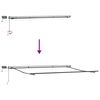 vidaXL Inklapbaar Zonnescherm Beige 450 &times;300 cm Stof