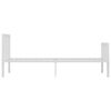 vidaXL Bedframe metaal wit 90x200 cm