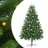 vidaXL Kerstboom met 300 LED met standaard Groen 210 cm PE