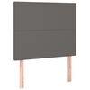 vidaXL Bedframe met hoofdbord kunstleer grijs 80x200 cm