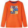vidaXL Kindershirt met lange mouwen 92 oranje