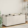 vidaXL Opbergbox 105x34,5x45 cm stof crèmekleurig