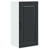 vidaXL Wandkast PORTO Zwart 40 x 31 x 80 cm Bewerkt hout