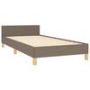 vidaXL Bedframe zonder matras 80x200 cm stof taupe
