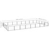 vidaXL Hondenkennel 32 m&sup2; staal zwart