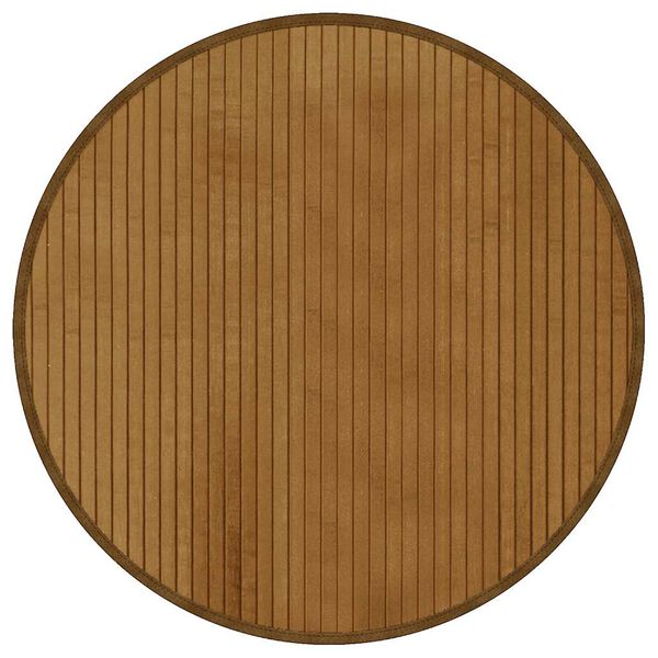 vidaXL Vloerkleed rond 60 cm bamboe bruin