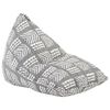 vidaXL Zitzak stof patchwork grijs