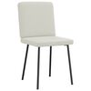 vidaXL Eetkamerstoelen 6 st fluweel crèmekleurig