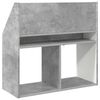 vidaXL Kinderen Boekenkast met opslag Beton Grijs 72,5 x 29,5 x 69 cm