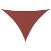 vidaXL Zonnescherm driehoekig 2,5x2,5x3,5 m oxford stof terracotta