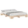 vidaXL Bedframe Bruin 160 x 220 cm Massief grenenhout