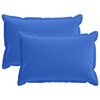 vidaXL Kussensloop 2 st HOUTEN Koninklijk Blauw 50 x 80 cm Polyester