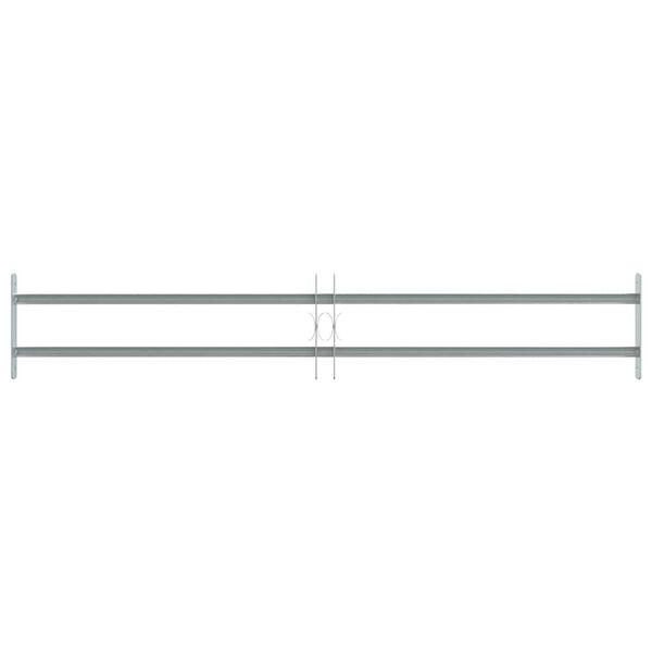 vidaXL Raambeveiliging verstelbaar met 2 dwarsstangen 1000-1500 mm