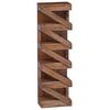 vidaXL Wijnrek Naturel 24 x 14 x 80 cm Massief Mahoniehout