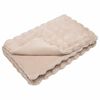 vidaXL Neppels Konijnenbont Deken 4 pcs Beige 240 x 270 cm Polyester