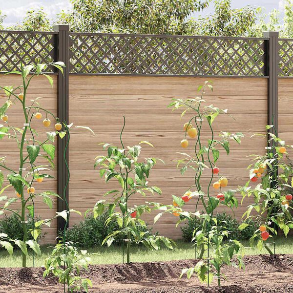 vidaXL Plantondersteuning 20 pcs Groen 110 x 0.6 x 0.6 cm Staal