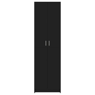 vidaXL Gangkast 55x25x189 cm spaanplaat zwart
