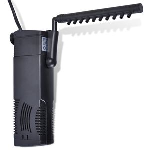 vidaXL Aquariumfilterpomp met actief koolstof 600 L/u