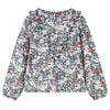 vidaXL Kindershirt met lange mouwen 128 donkerblauw
