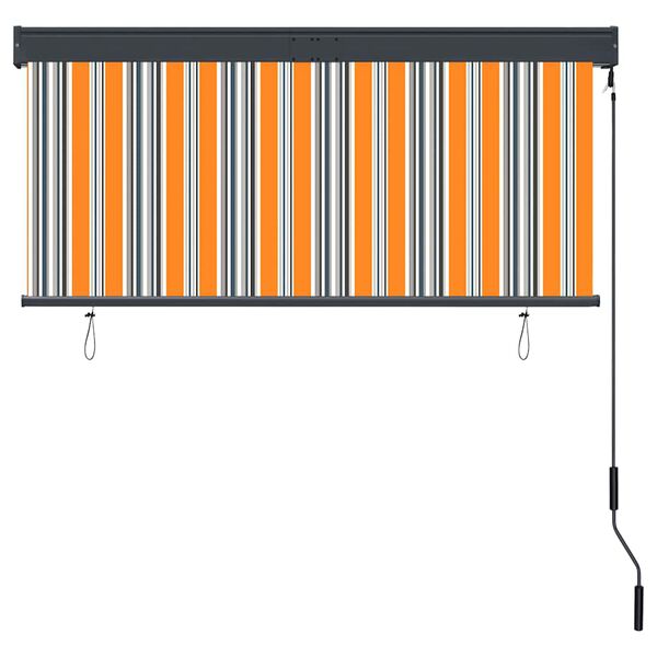 vidaXL Rolgordijn voor buiten 140x250 cm geel en blauw