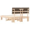 vidaXL Bedframe met Gevoerd Hoofdgedeelte Taupe 160 x 200 cm