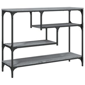 vidaXL Wandtafel 100x30x75 cm bewerkt hout grijs sonoma eikenkleurig