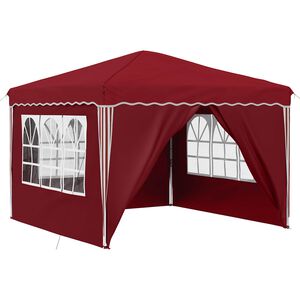 vidaXL Pop-up partytent 288 x 288 x 245 cm Bordeauxrood Oxford Stof