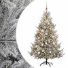 vidaXL Kunstkerstboom met kerstbal 180 cm 300 LED's Warmwit