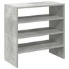 vidaXL Schoenenrekken 2 st stapelbaar 60x30x30,5 cm betongrijs
