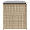 vidaXL Tuinkrukken met kussens 2 st 40x40x43 cm poly rattan beige