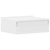 vidaXL Nachtkastjes 2 st zwevend 40x30x15 cm bewerkt hout wit