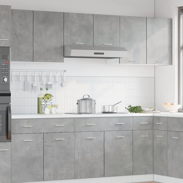 vidaXL Hangkast Lyon 80x31x60 cm bewerkt hout betongrijs