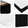 vidaXL Ottoman bed met matras en LED's 90x190cm stof zwart