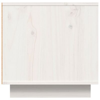vidaXL Tv-meubel 140x40x40 cm massief grenenhout wit
